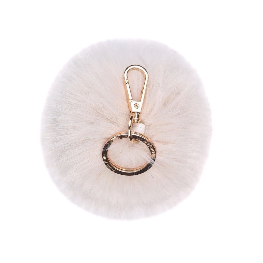 NWOT Pom Pom London Pom Keyring - Natural